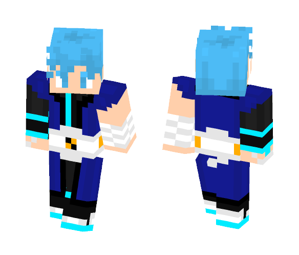 Futuristic SSJ Blue Saiyan - Male Minecraft Skins - image 1