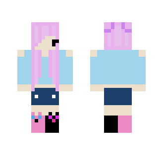 Chibi Girl | With Derpy Mouth - Girl Minecraft Skins - image 2