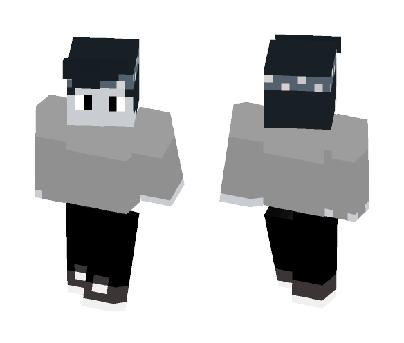 FrontOakVlogs Grayscale Edit - Male Minecraft Skins - image 1