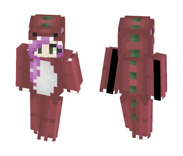 Dino Onsie - Female Minecraft Skins - image 1