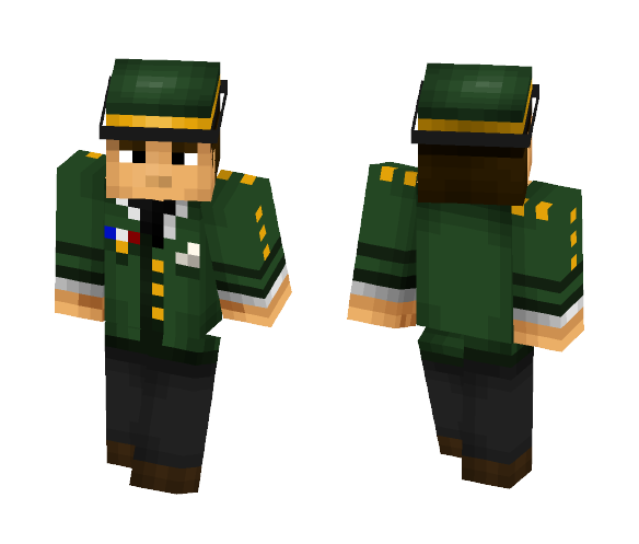 Green Shirt Soldier - Male Minecraft Skins - image 1
