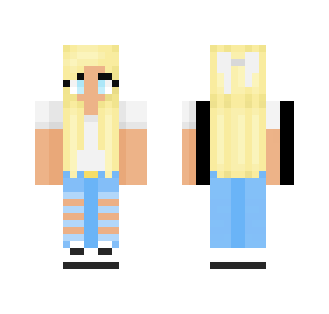 White Shirt w/ Bow - Female Minecraft Skins - image 2