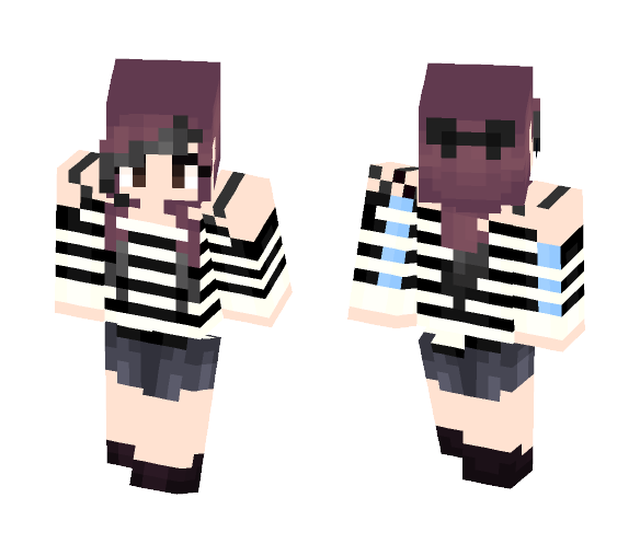 Gothic Beautiful Girl - Girl Minecraft Skins - image 1