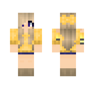 Yellow sweater - Female Minecraft Skins - image 2