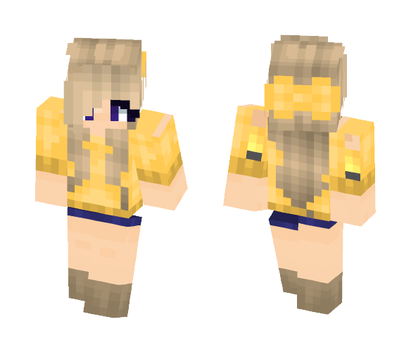 Yellow sweater - Female Minecraft Skins - image 1