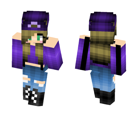 Purple Person - Female Minecraft Skins - image 1