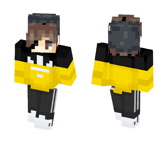 Boy in a tracksuit (with eye patch) - Boy Minecraft Skins - image 1