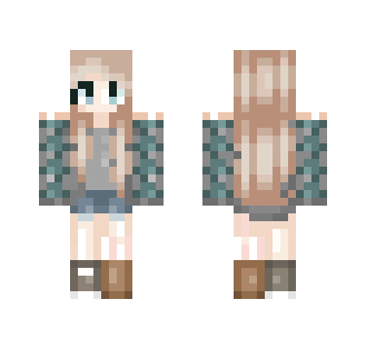 Checkered Shirt ~ Shoςκα - Female Minecraft Skins - image 2
