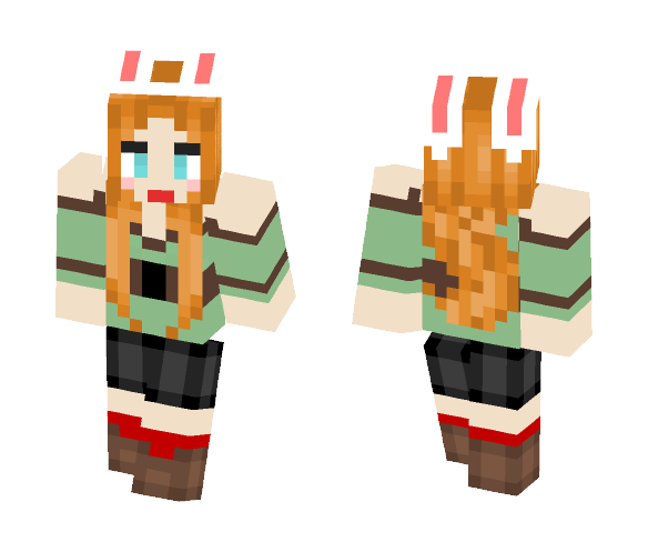 Alex as a bunny - Female Minecraft Skins - image 1