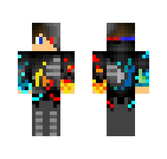Cyborg Fire&Water - Male Minecraft Skins - image 2