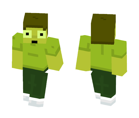 Rick and Morty: Toxic (Gunk) Morty - Male Minecraft Skins - image 1