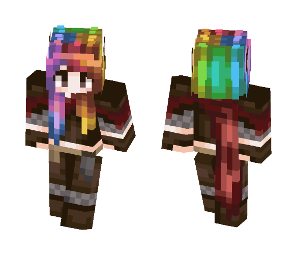 ♥ Rainbow Rogue ♥ - Female Minecraft Skins - image 1