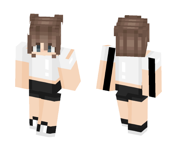 White Skinny Girl x - Girl Minecraft Skins - image 1