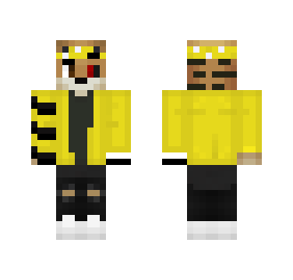 Yellow PvP Tiger with Ghoul eye - Male Minecraft Skins - image 2