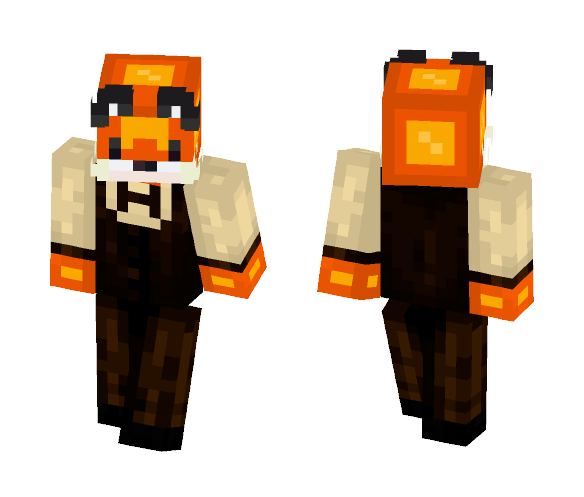 Grillby Fox cx - Male Minecraft Skins - image 1