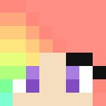 Rainbow Hair Girl - Color Haired Girls Minecraft Skins - image 3