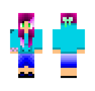 Blue Lover Girl - Girl Minecraft Skins - image 2