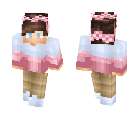Pink Flower Boy -George - Boy Minecraft Skins - image 1