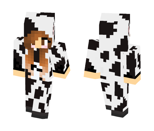 Cow Onsie GIrl - Girl Minecraft Skins - image 1
