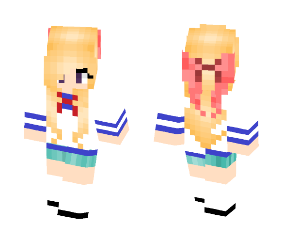 Blonde School Girl~ - Female Minecraft Skins - image 1