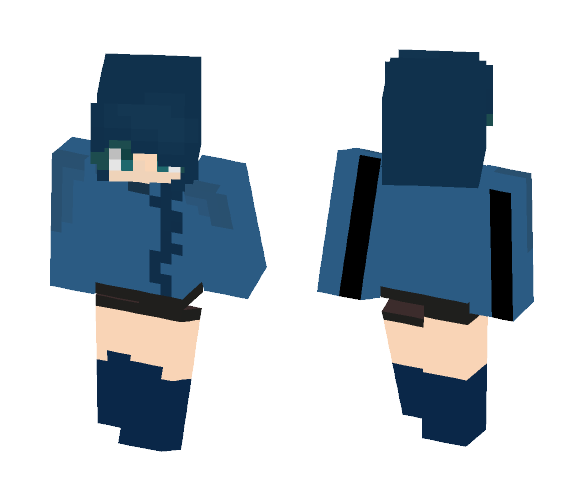 Blue 4 Life - Female Minecraft Skins - image 1