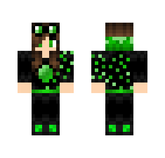 Emerald Hoodie Girl - Girl Minecraft Skins - image 2