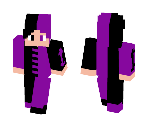 Halloween Purple Black - Halloween Minecraft Skins - image 1