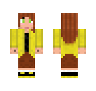 Girl in yellow hoodie - Girl Minecraft Skins - image 2