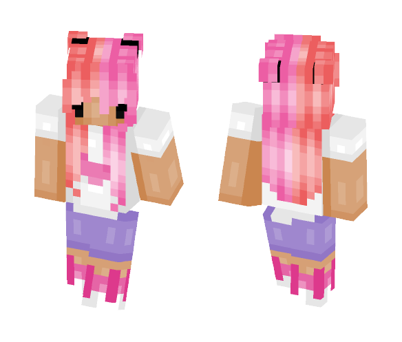 Kawaii BubbleGum Girl - Girl Minecraft Skins - image 1