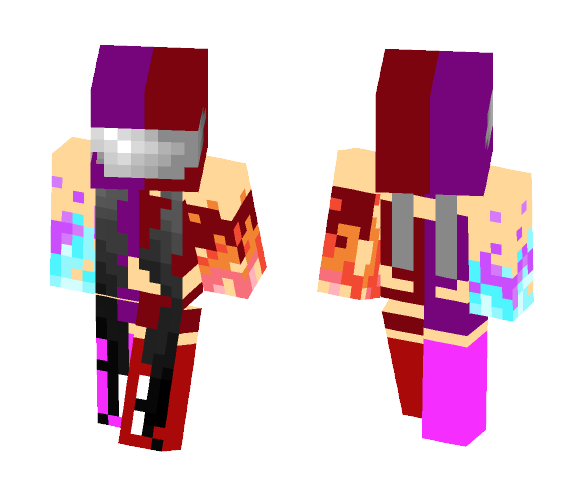-= Crazy Biker Girl =- - Girl Minecraft Skins - image 1