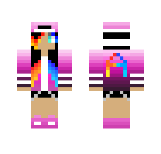 -= Fire and Water hair =- - Female Minecraft Skins - image 2