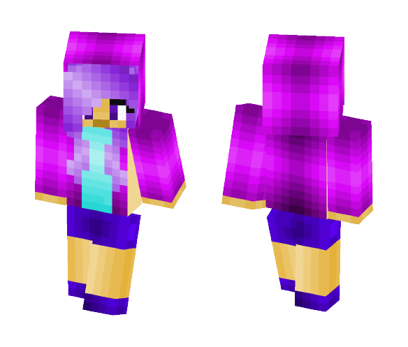 Pink Hoodie Girl - Girl Minecraft Skins - image 1