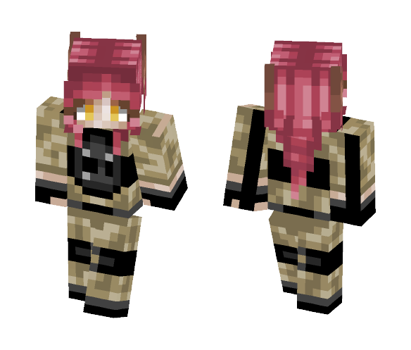 Request | Ahri in army outfit - Female Minecraft Skins - image 1