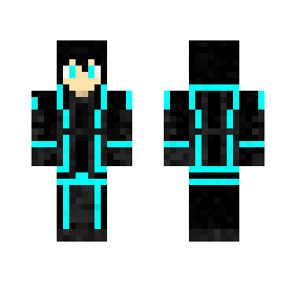 Neon Blue Future Fighter - Male Minecraft Skins - image 2