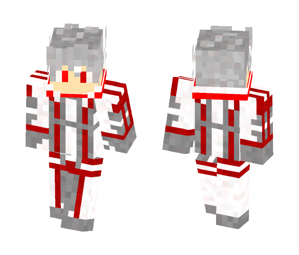 Red Future Fighter - Male Minecraft Skins - image 1