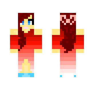 girl in red dress - Girl Minecraft Skins - image 2
