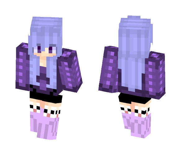 Purple Bunny ._. - Female Minecraft Skins - image 1