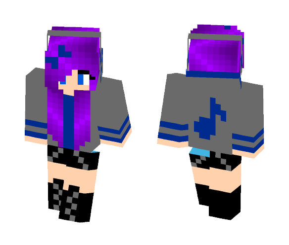 Music Girl - Girl Minecraft Skins - image 1