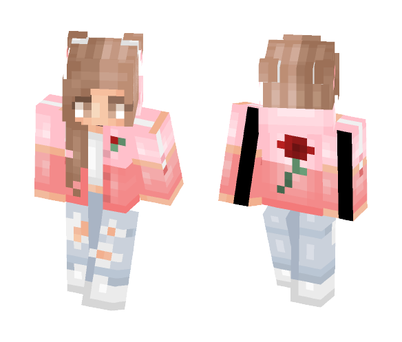 Rose + 2 Versions | 1,000 ♡ - Female Minecraft Skins - image 1