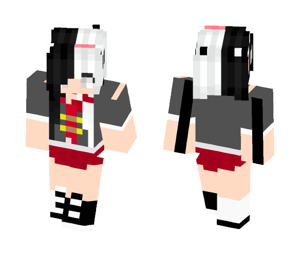 Black and white girl - Girl Minecraft Skins - image 1