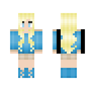 Blue Sweater - Female Minecraft Skins - image 2