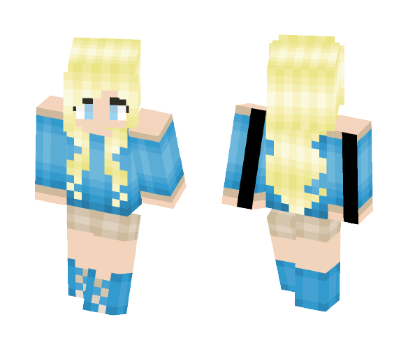 Blue Sweater - Female Minecraft Skins - image 1