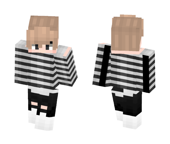 Cute black and white - Male Minecraft Skins - image 1