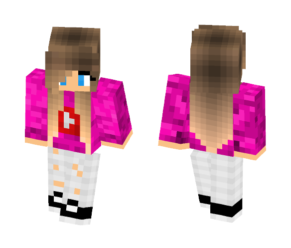 Youtube Girl pink (requested) =) - Girl Minecraft Skins - image 1