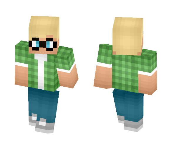 Blonde Glasses Boy - Boy Minecraft Skins - image 1