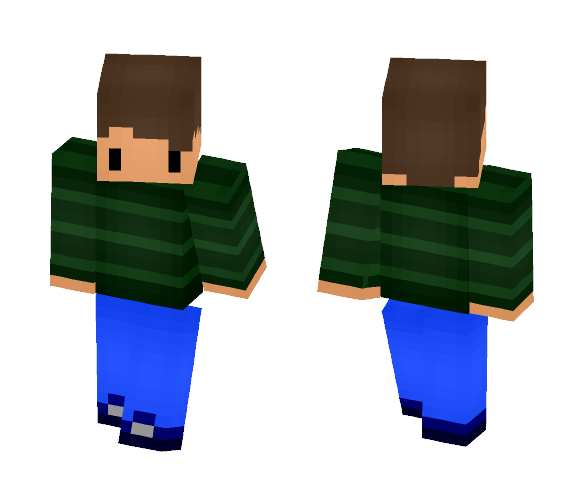 Chibi Striped Shirt - Male Minecraft Skins - image 1