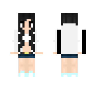€łłα | White Hoodie - Female Minecraft Skins - image 2