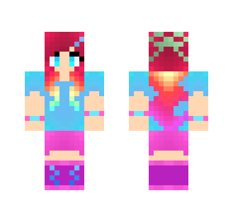 Rainbow Sweetie - Female Minecraft Skins - image 2