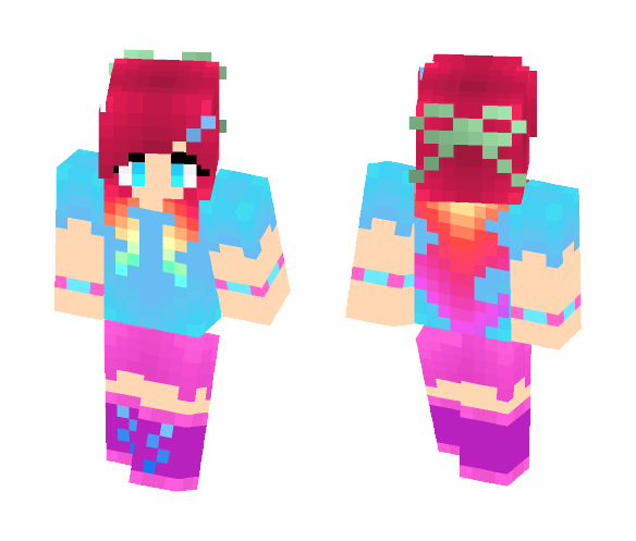 Rainbow Sweetie - Female Minecraft Skins - image 1