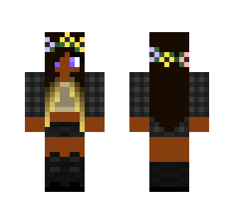 Flower Crown and Ombre Hair - Flower Crown Minecraft Skins - image 2